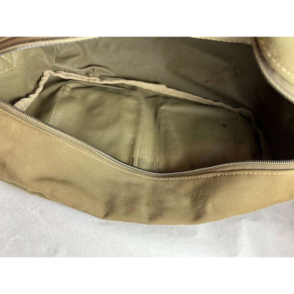 Canvas Trail Sac Shoulder Bag Leather Trim Invicta Watches Promo Vintage 1970s - Picture 7 of 11